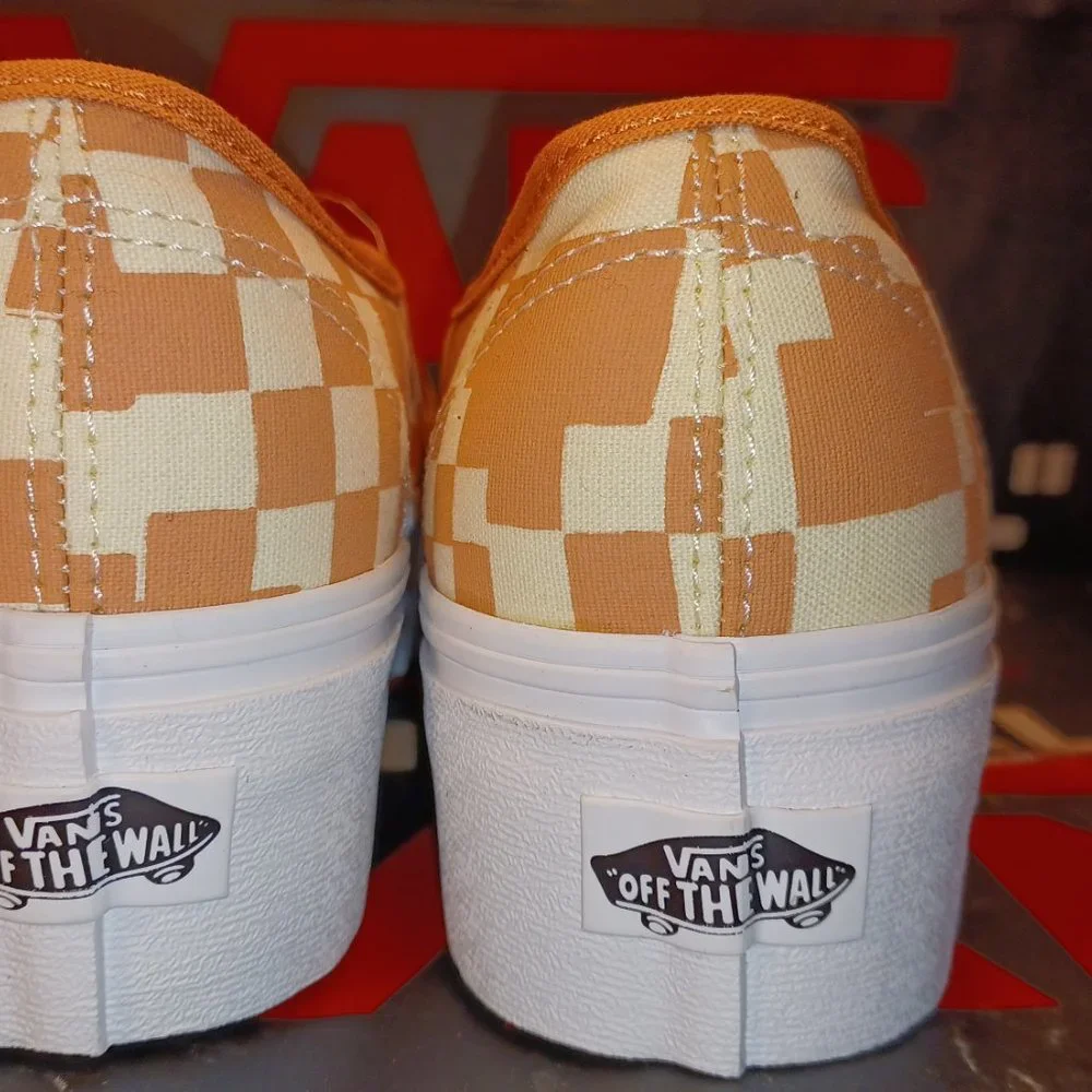 Vans Authentic Stacked Women's 8.5 Men's 7 Multi Checkered Sandstone VN0AKXXSST